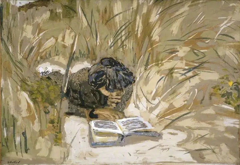 Nainen lukemassa - Édouard Vuillard