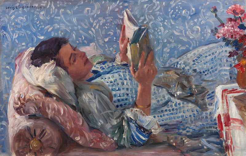 Lukeva nainen - Lovis Corinth