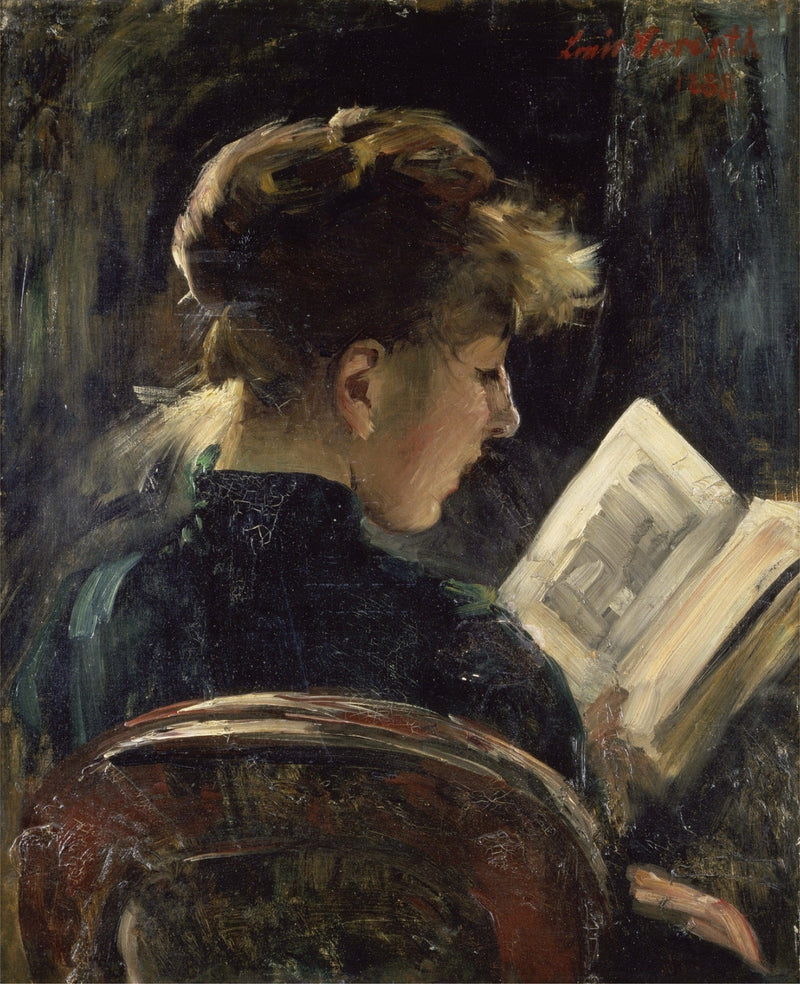 Lukeva nainen - Lovis Corinth
