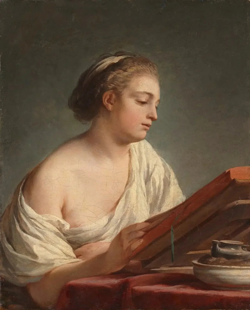 Nainen lukemassa - Nicolas-Bernard Lépicié