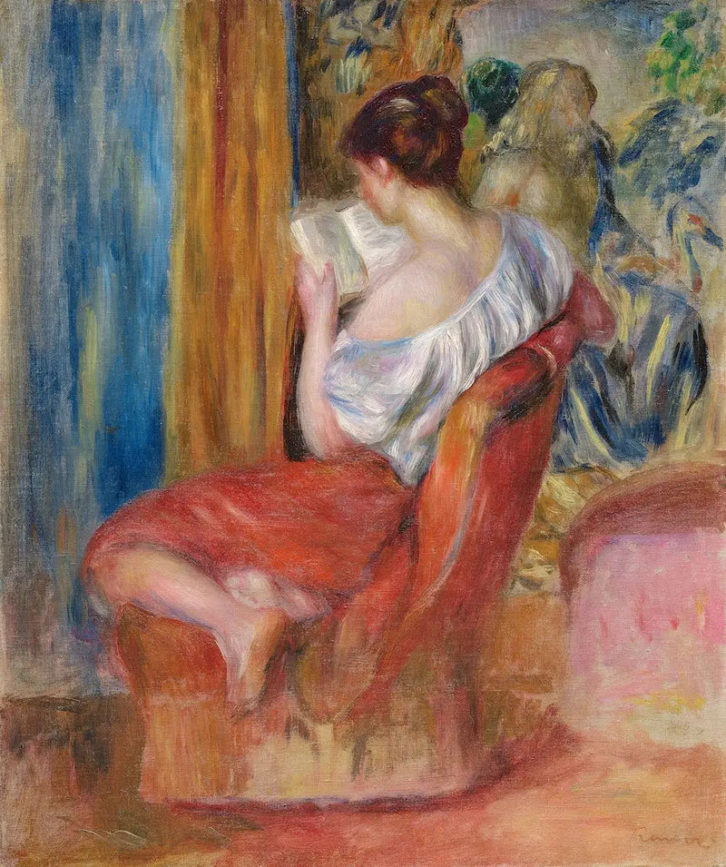 Nainen lukemassa - Pierre-Auguste Renoir