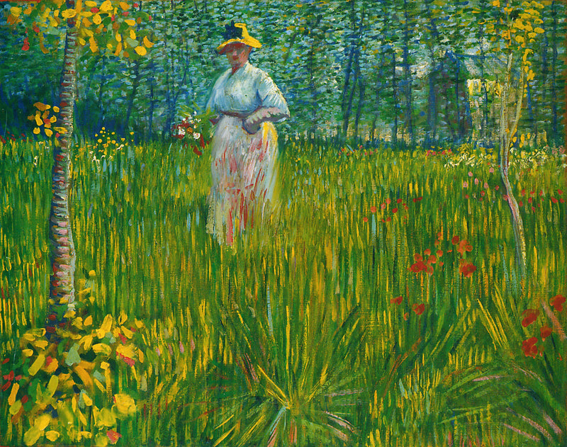 Nainen puutarhassa - Vincent van Gogh