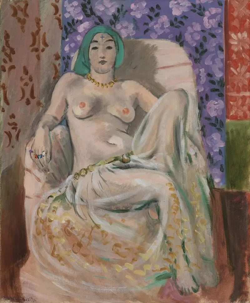 Maurilainen nainen (Nostettu polvi) [Maurilainen nainen (Nostettu polvi)] - Henri Matisse