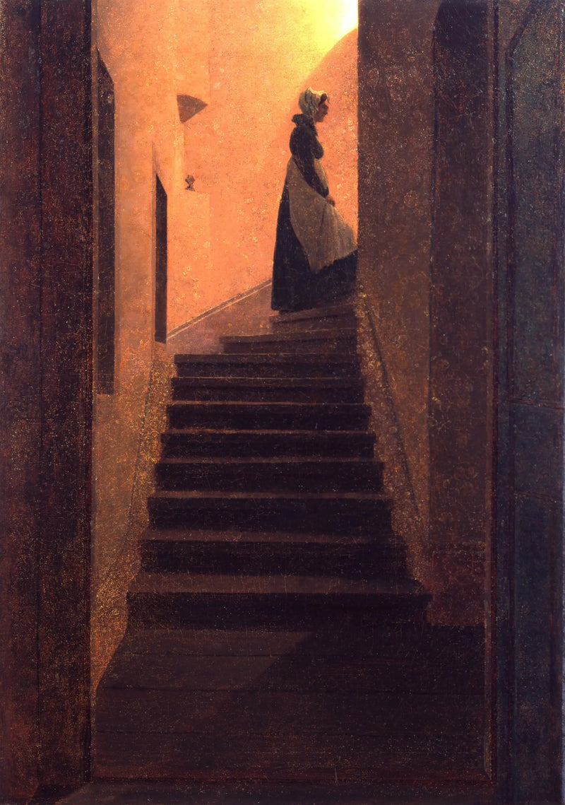 Nainen nousemassa valoon - Caspar David Friedrich