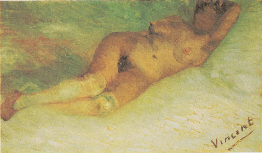 Alaston nainen makuulla - Vincent van Gogh