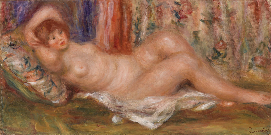 Alaston nainen selällään - Pierre-Auguste Renoir
