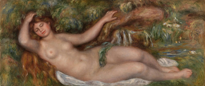 Alaston nainen makuulla - Pierre-Auguste Renoir