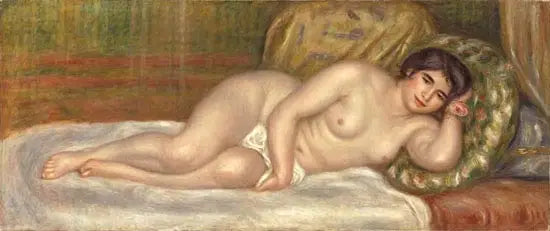 Alaston nainen makuulla - Pierre-Auguste Renoir