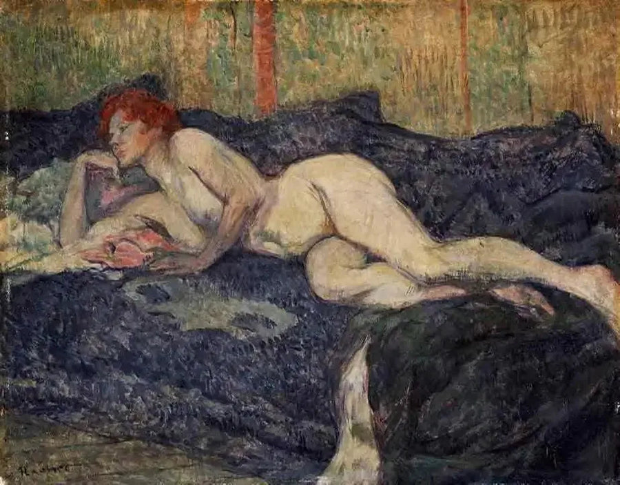 Alaston nainen sohvalla - Henri de Toulouse-Lautrec