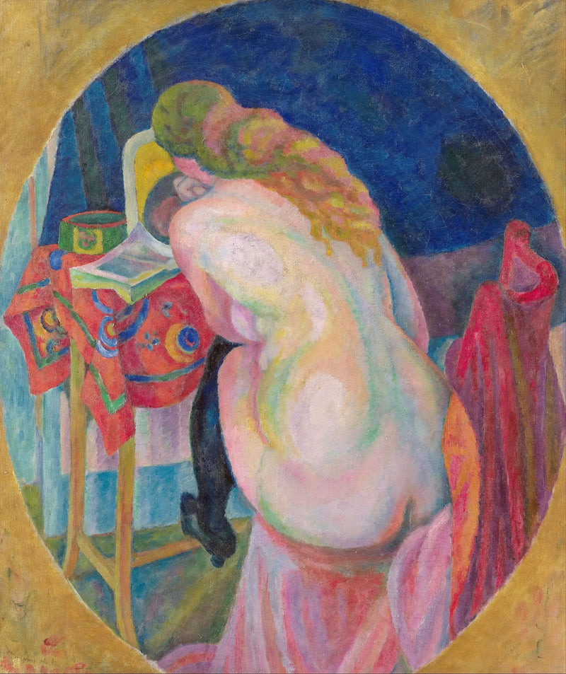 Alaston nainen lukemassa - Robert Delaunay