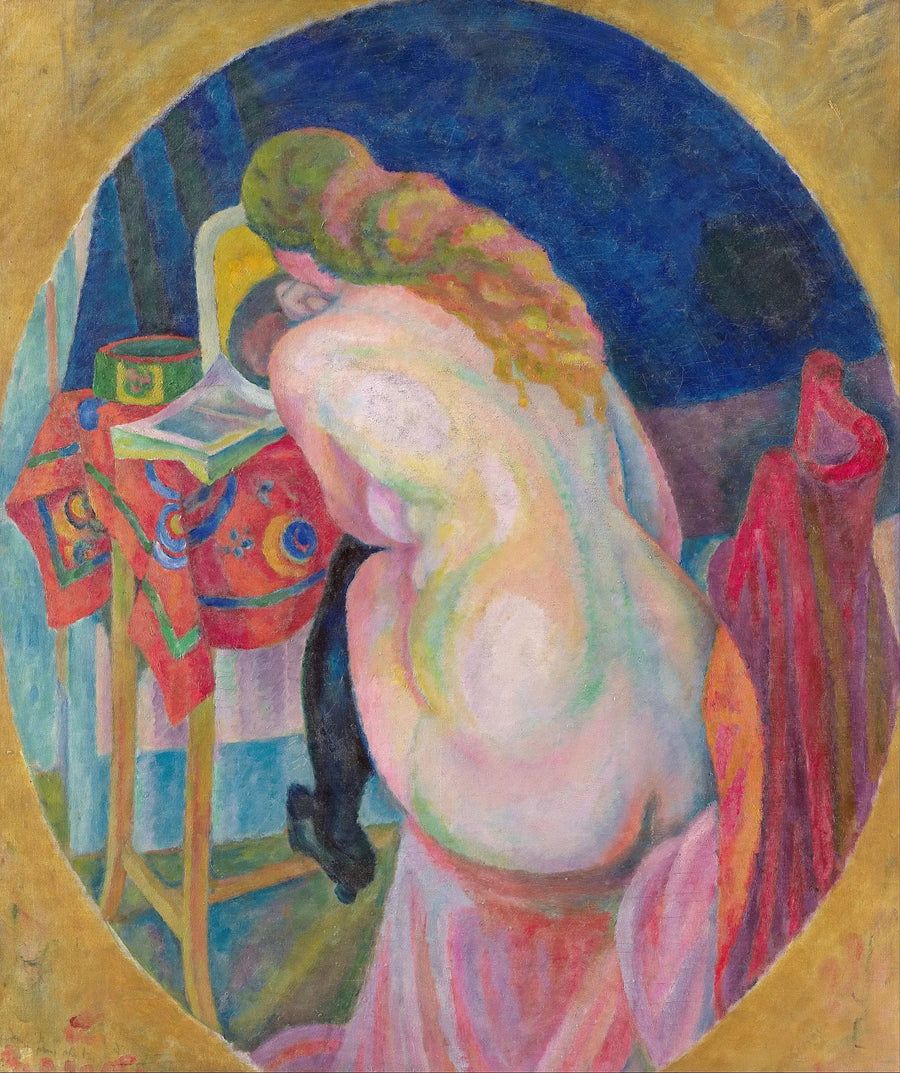 Alaston nainen lukemassa - Robert Delaunay