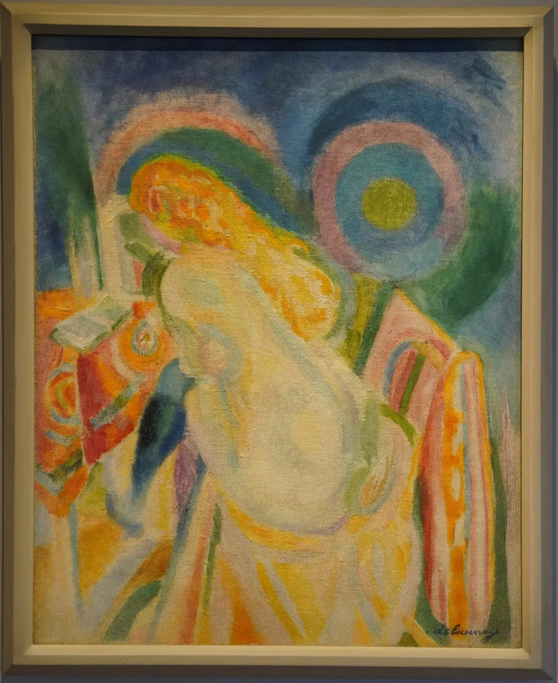 Alaston nainen lukemassa - Robert Delaunay