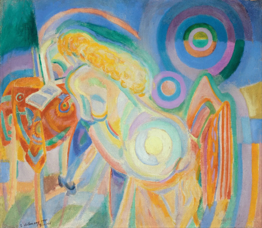 Alaston nainen lukemassa - Robert Delaunay