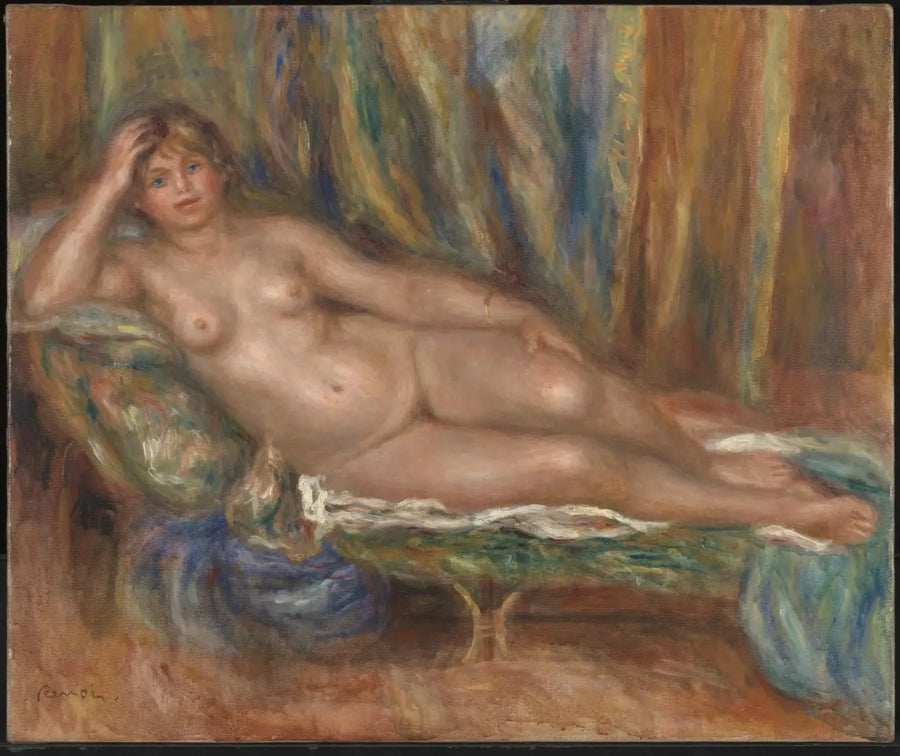 Alaston nainen sohvalla - Pierre-Auguste Renoir