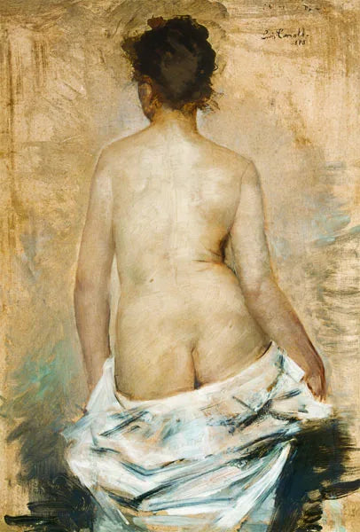 Alaston nainen takaapäin nähtynä - Lovis Corinth