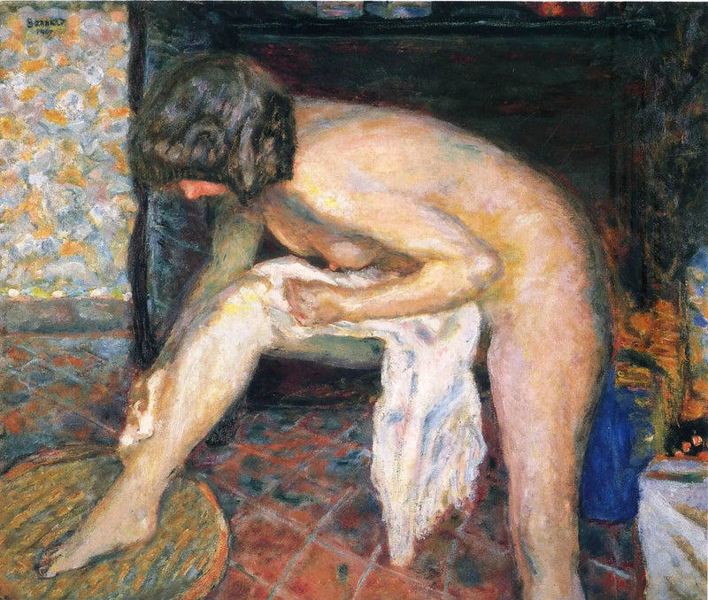 Kumartuva nainen - Pierre Bonnard
