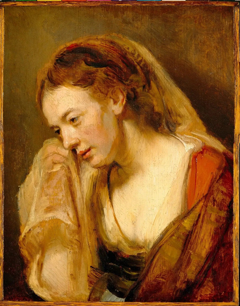 Itkevä nainen - Rembrandt