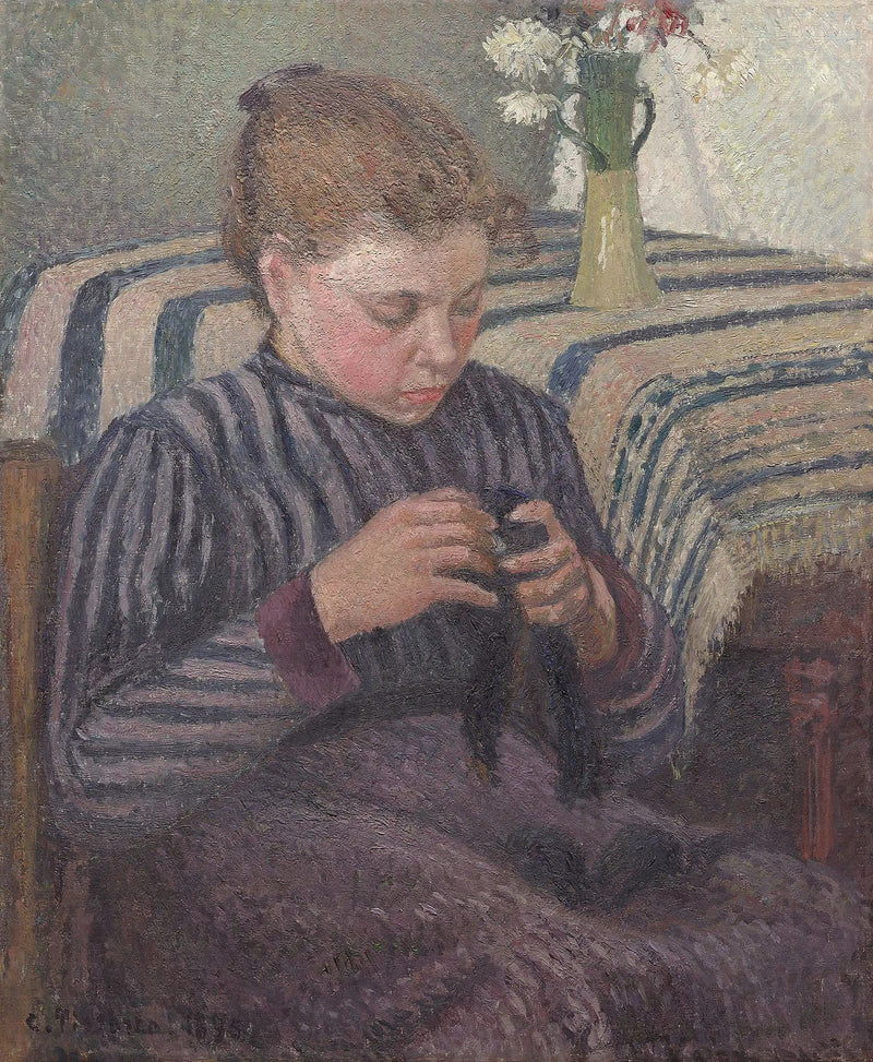 Korjaava nainen - Camille Pissarro