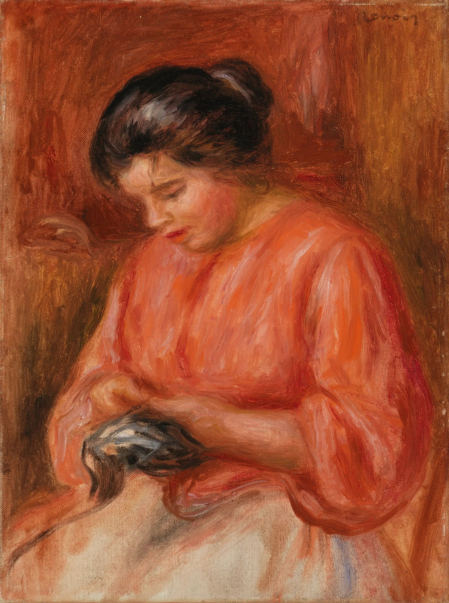 Nainen, joka ottaa vastaan - Pierre-Auguste Renoir