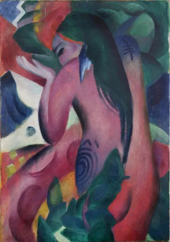 Punainen nainen - Franz Marc