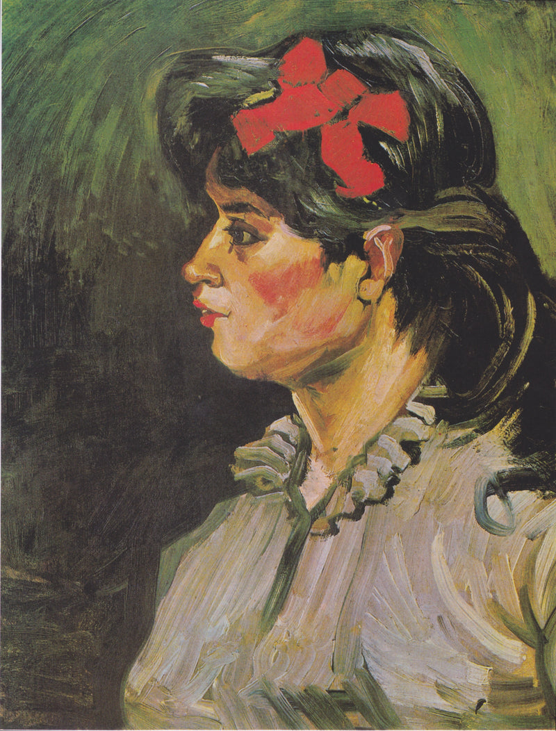 Nainen punaisella nauhalla - Vincent van Gogh