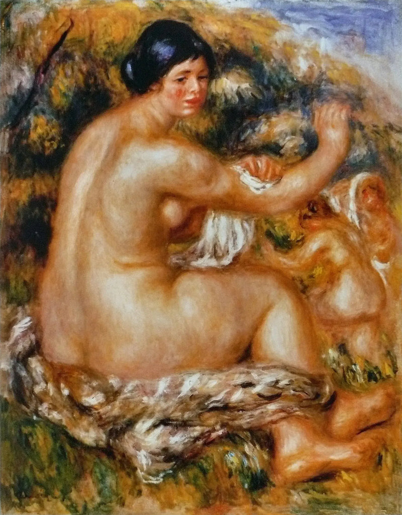 Nainen pyyhkimässä itseään - Pierre-Auguste Renoir