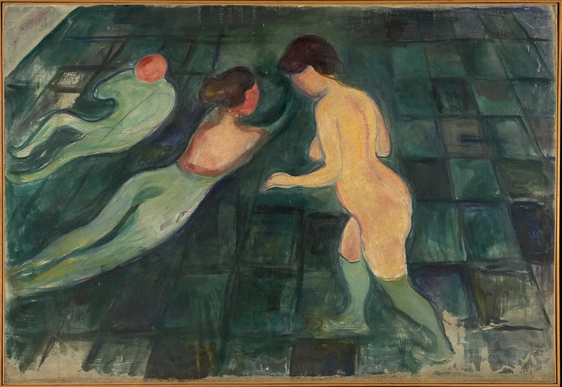 Nainen kylpemässä - Edvard Munch