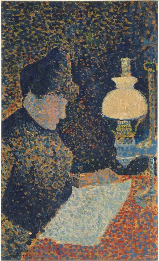 Nainen lampun alla - Paul Signac
