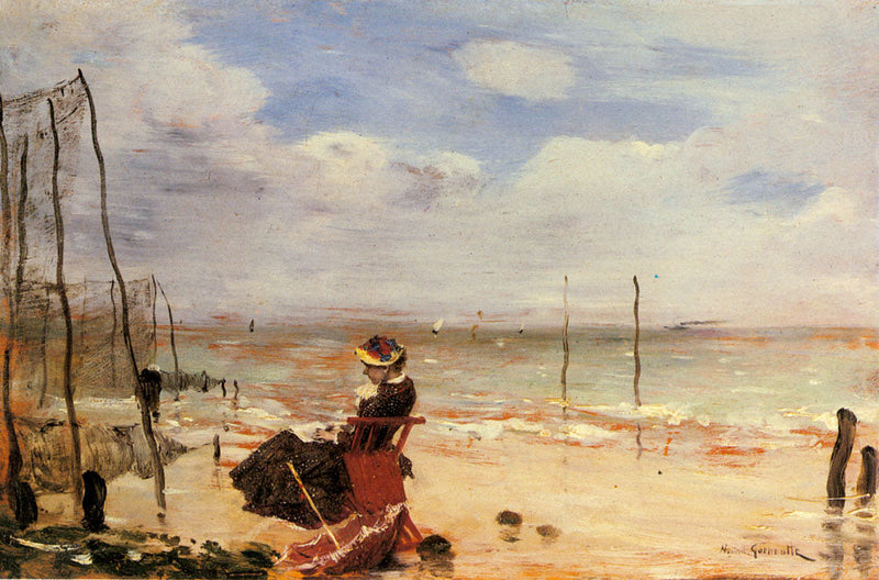 Nainen rannalla - Norbert Gœneutte