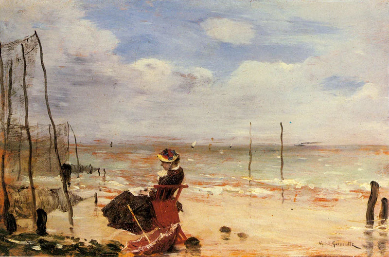Nainen rannalla - Norbert Gœneutte