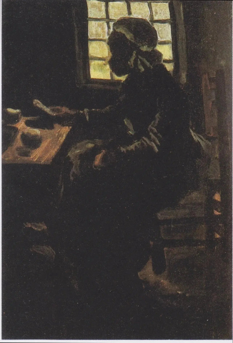 Nainen pöydän ääressä - Vincent van Gogh