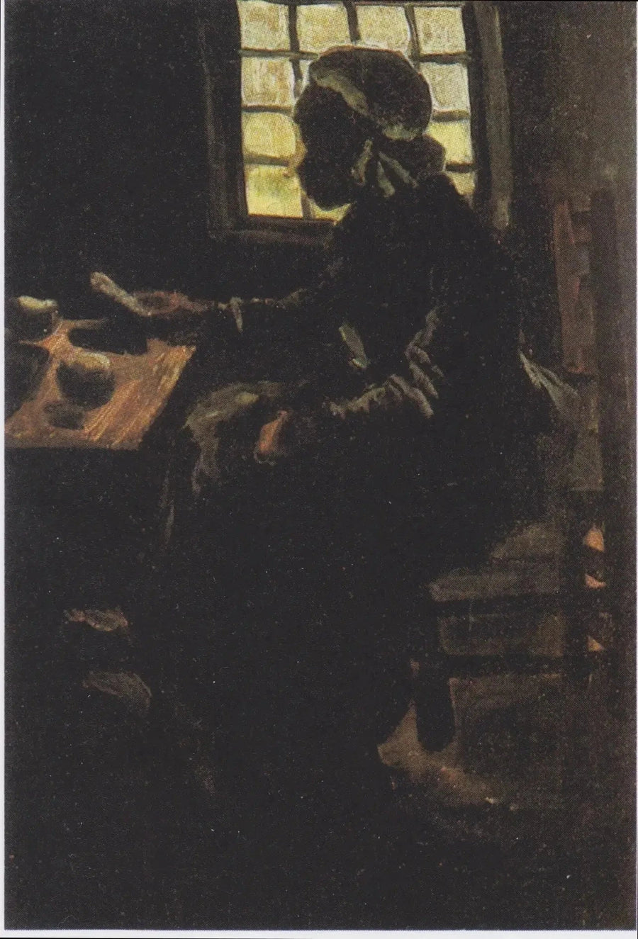 Nainen pöydän ääressä - Vincent van Gogh