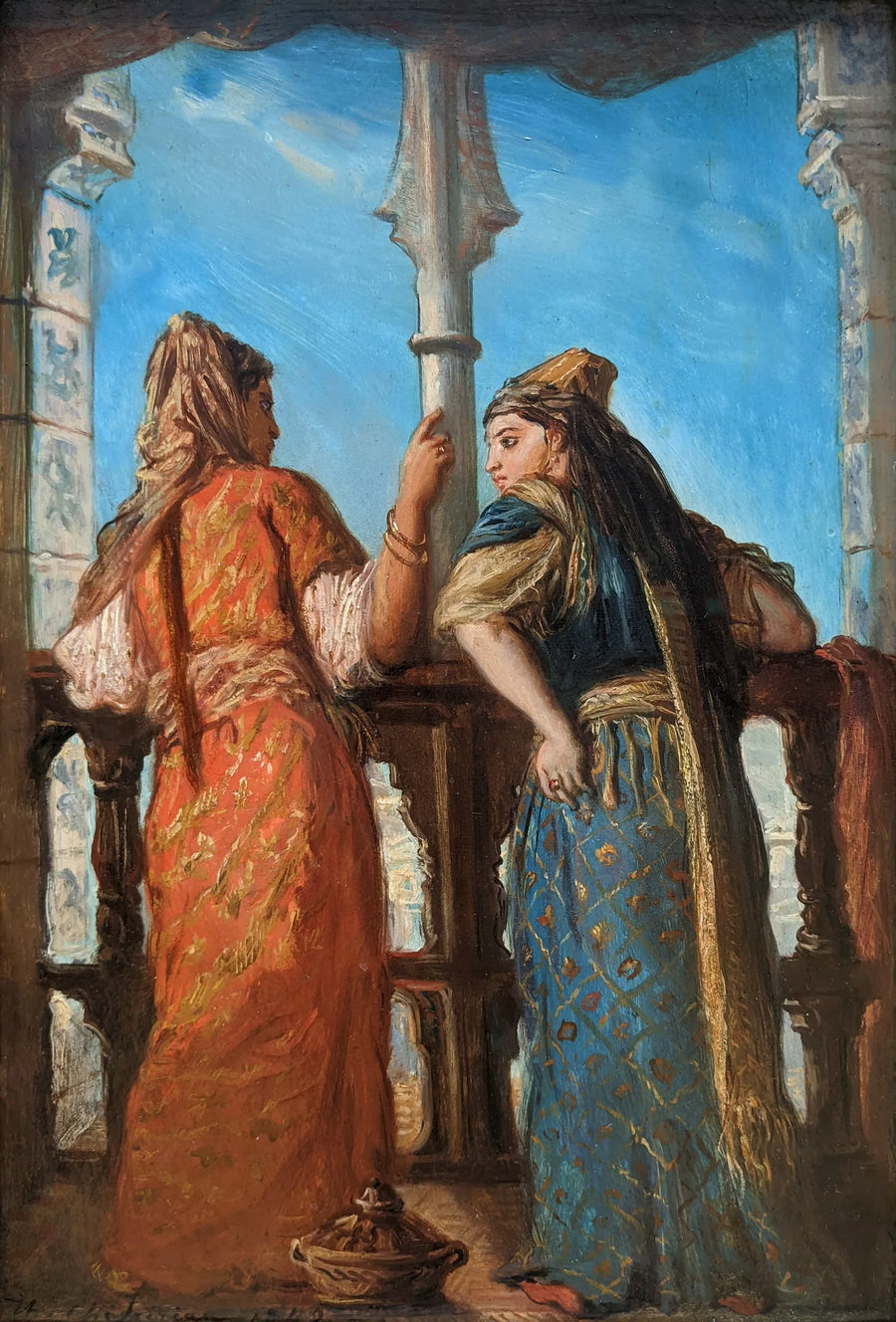 Naiset parvekkeella, Alger - Théodore Chassériau