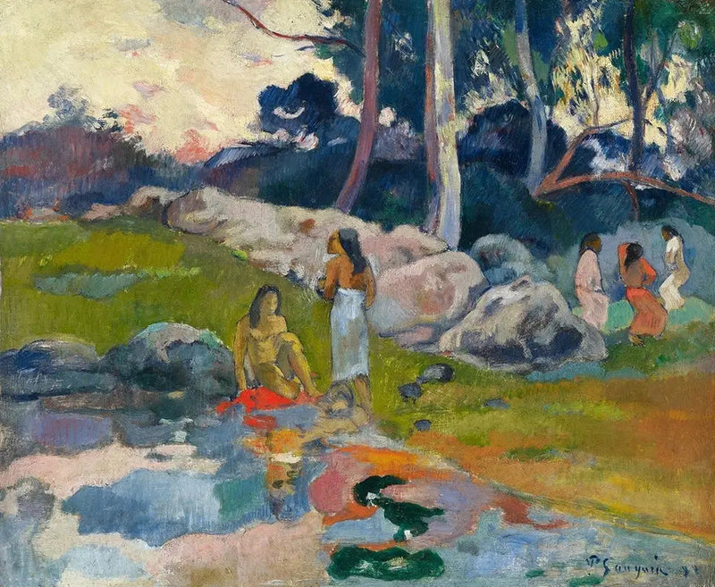 Naiset joen rannalla - Paul Gauguin