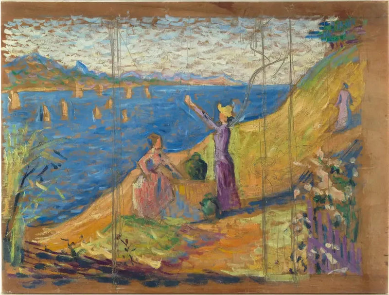 Naiset kaivolla. Luonnos I - Paul Signac