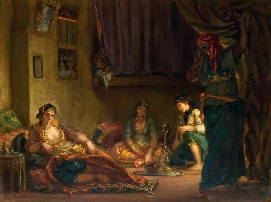Algeriassa olevat naiset sisätiloissaan - Eugène Delacroix