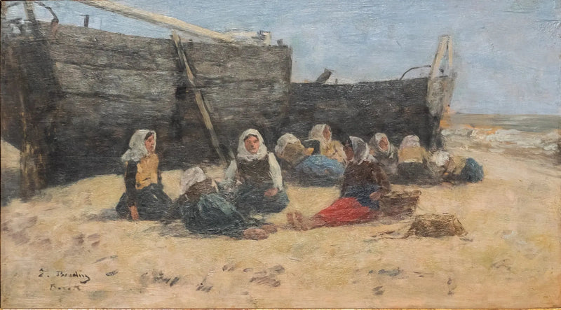 Kalastajien naiset levossa - Eugène Boudin