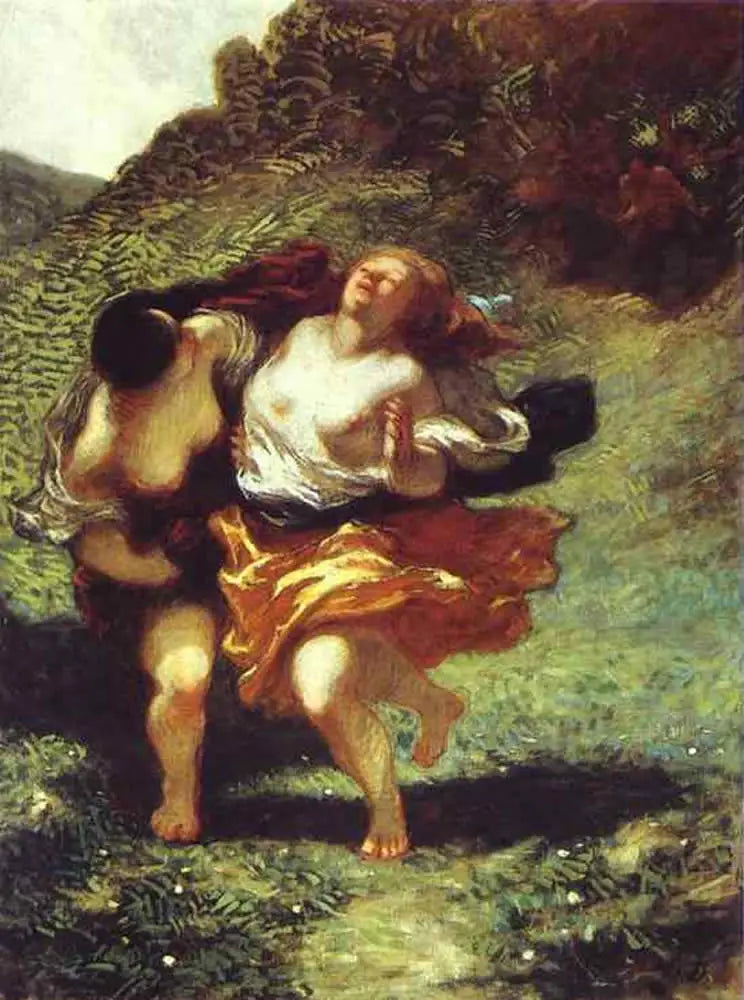 Naiset jahtaavat satyyrit - Honoré Daumier
