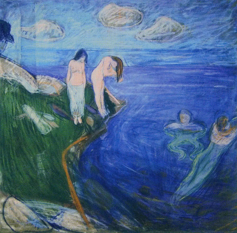 Naiset kylpemässä - Edvard Munch