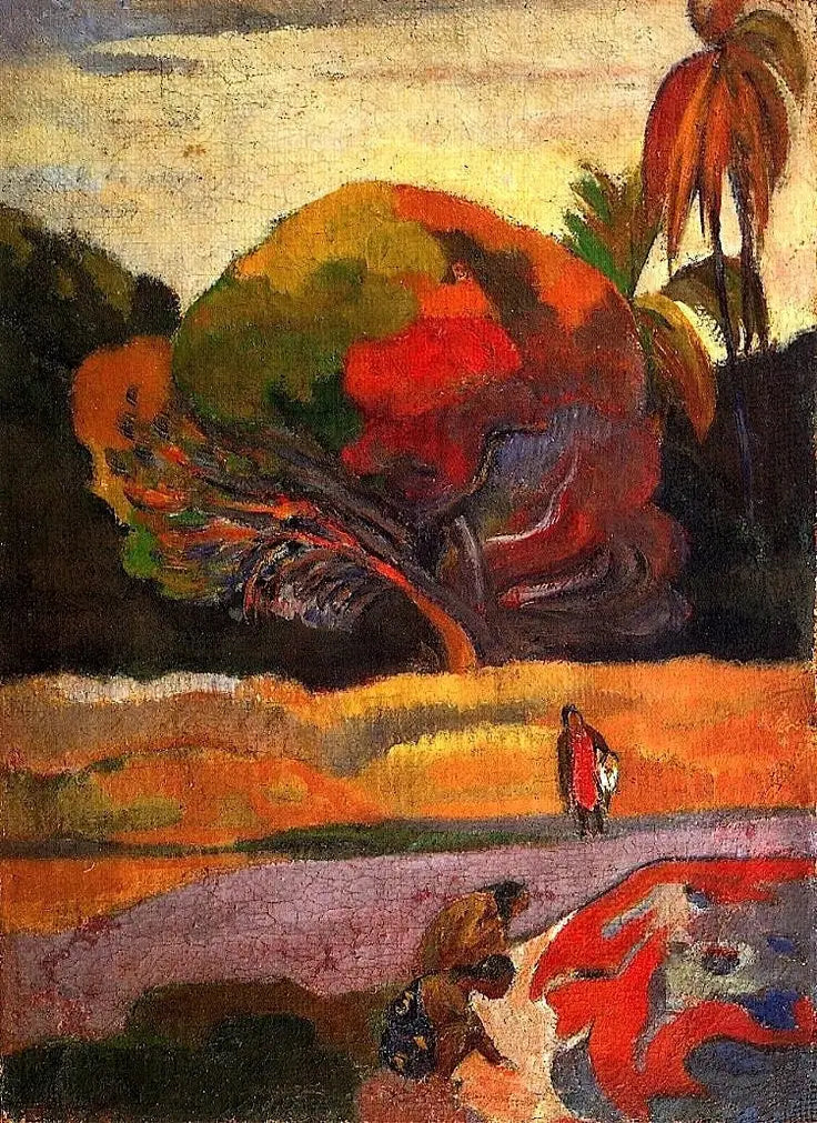 Tahitilaiset naiset joen rannalla - Paul Gauguin