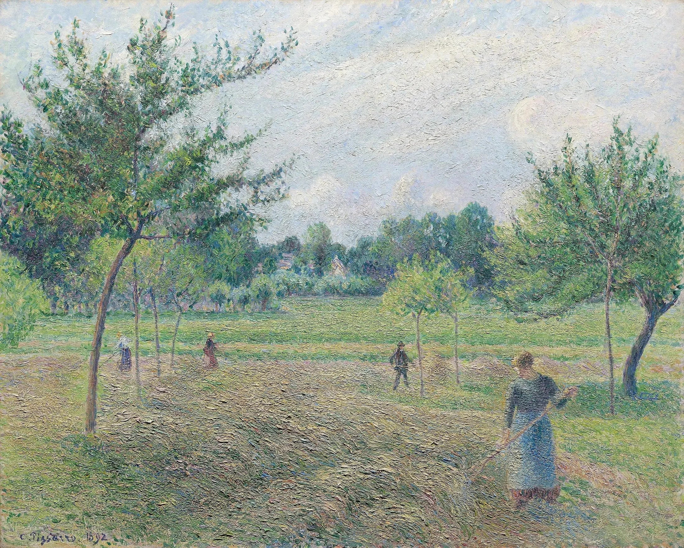 Fenaison à Éragny - Camille Pissarro image 1 tableau peint à l’huile sur toile