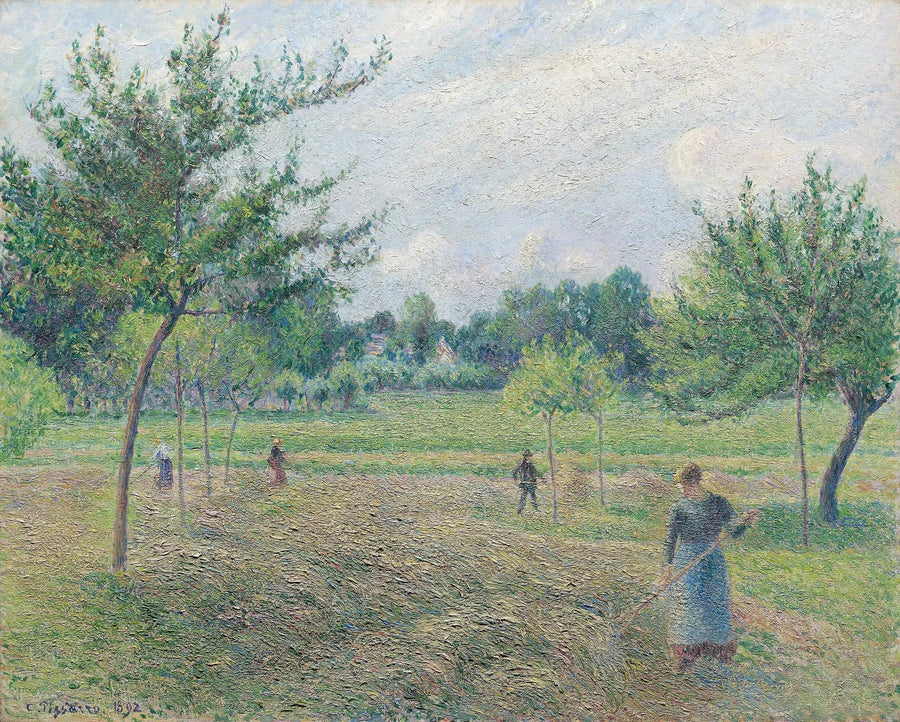 Heinänteko Éragnyssa - Camille Pissarro