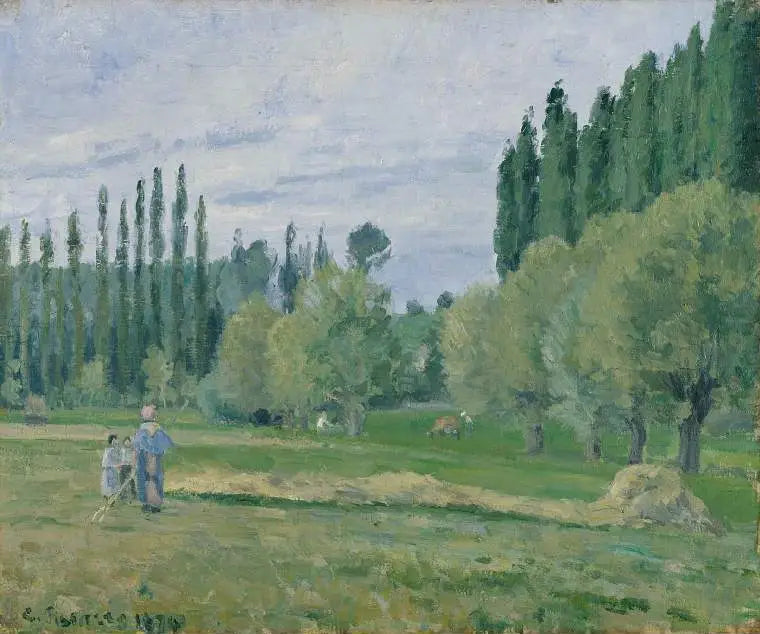 Heinänteko - Camille Pissarro