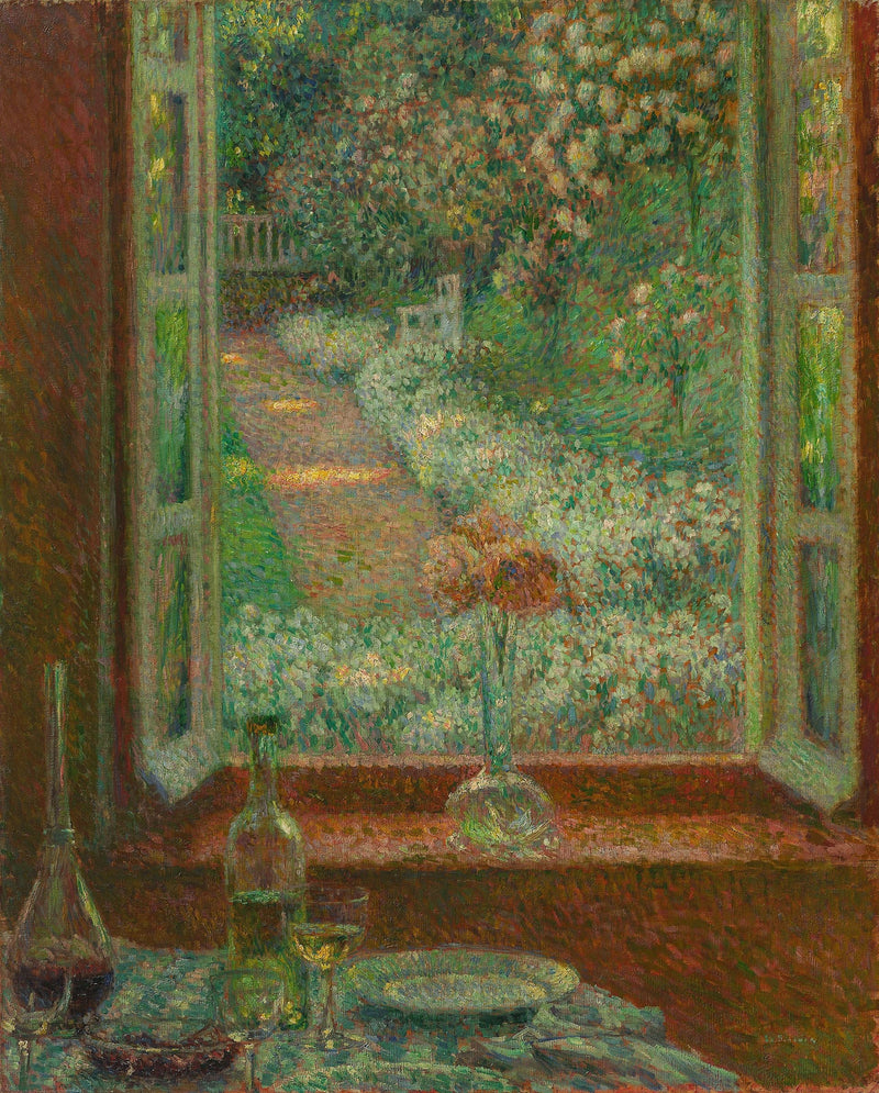 Ikkuna, jossa on silmukat, Gerberoy - Henri Le Sidaner