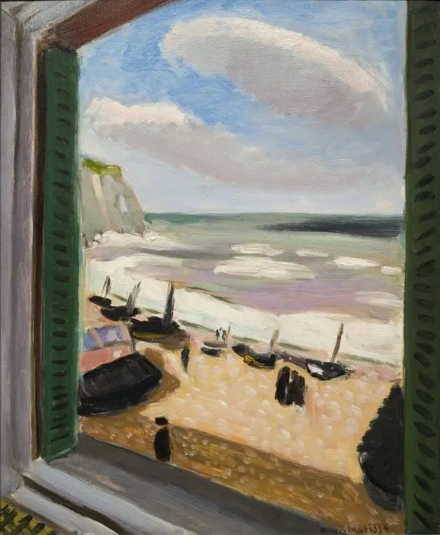 Avoin ikkuna merelle Étretatissa - Henri Matisse
