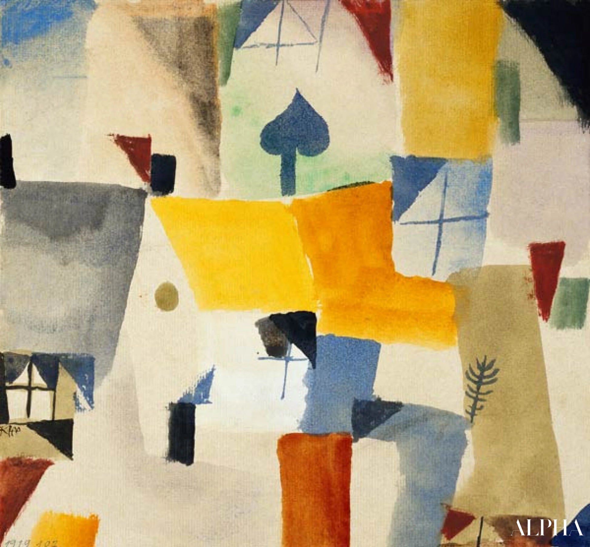 Ikkuna - Paul Klee - Korkealaatuiset taulujen ja maalauksien reproduktiot