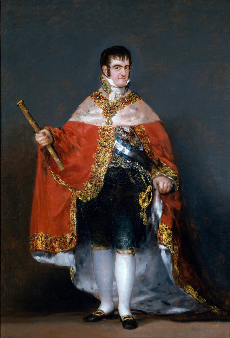 Ferdinand VII kuninkaallisessa viitassa - Francisco de Goya