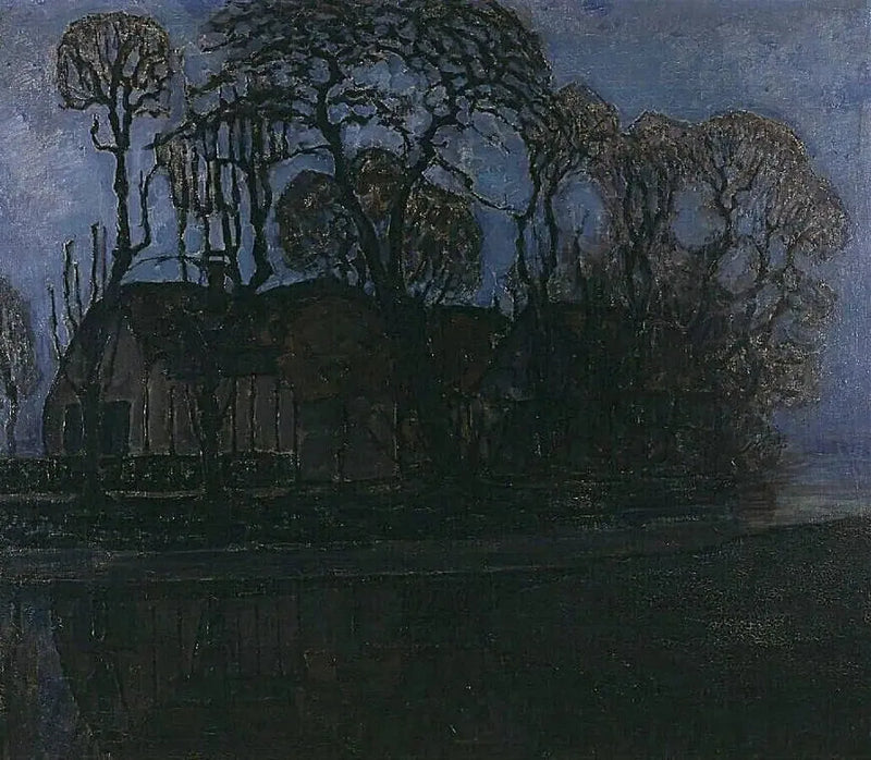Duivendrechtin tila illalla - Piet Mondrian