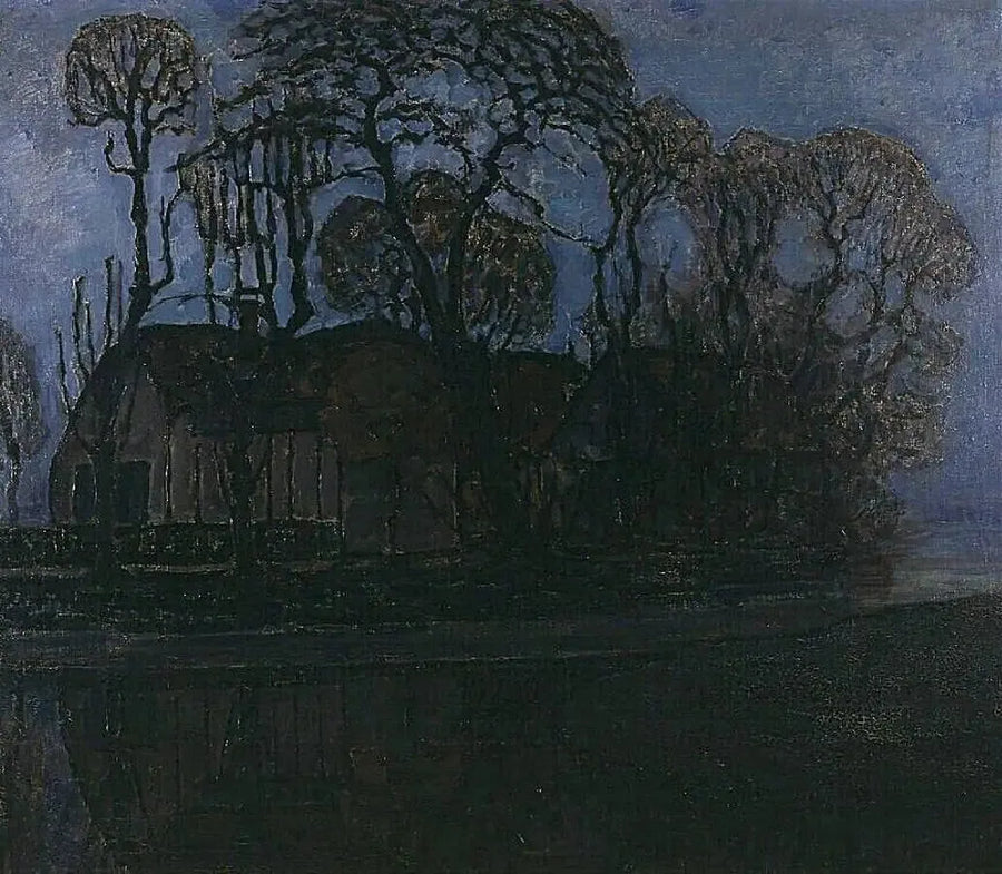 Duivendrechtin tila illalla - Piet Mondrian