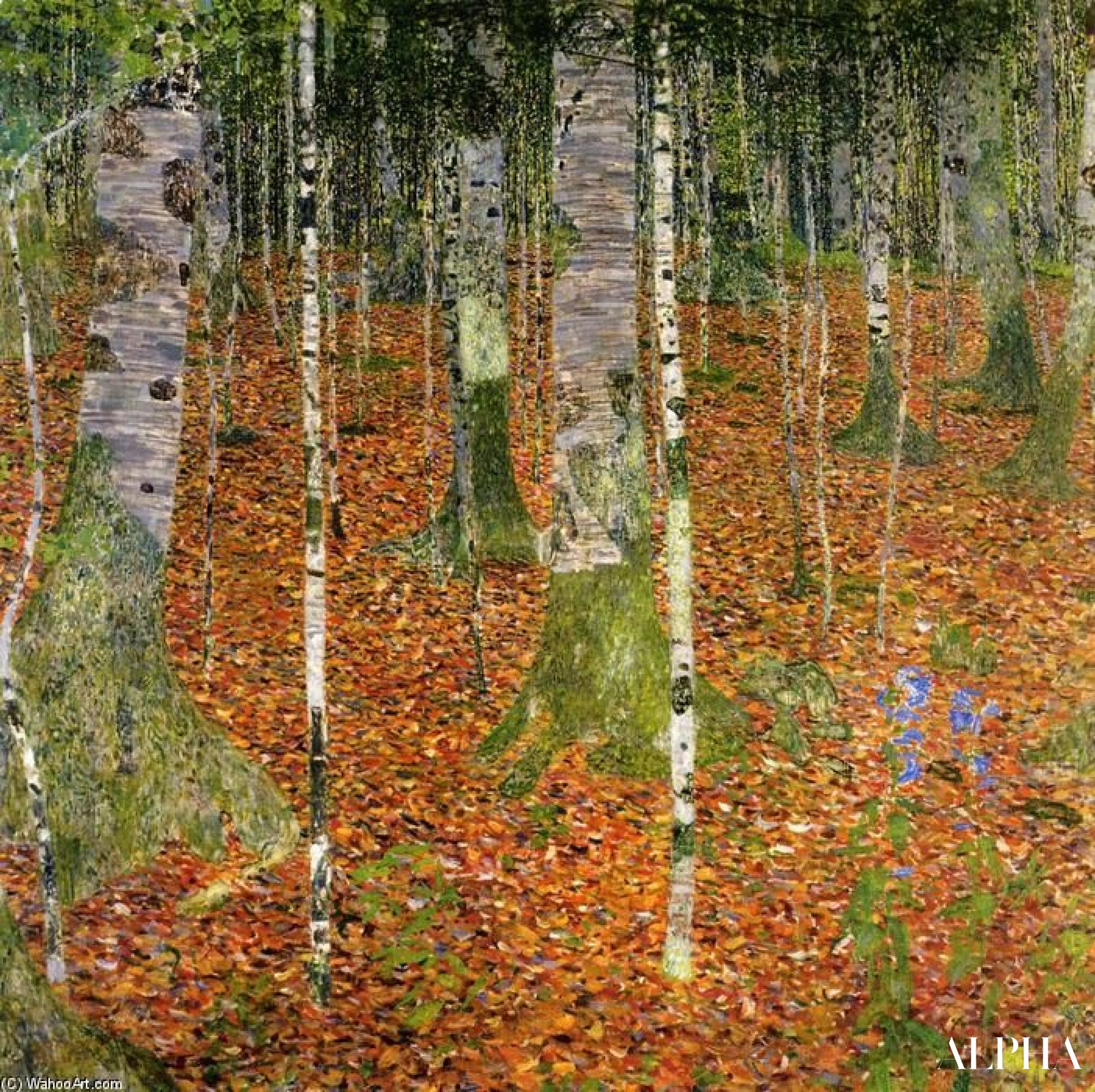 Ferme avec des bouleaux - Gustav Klimt - Reproductions de tableaux et peintures haut de gamme